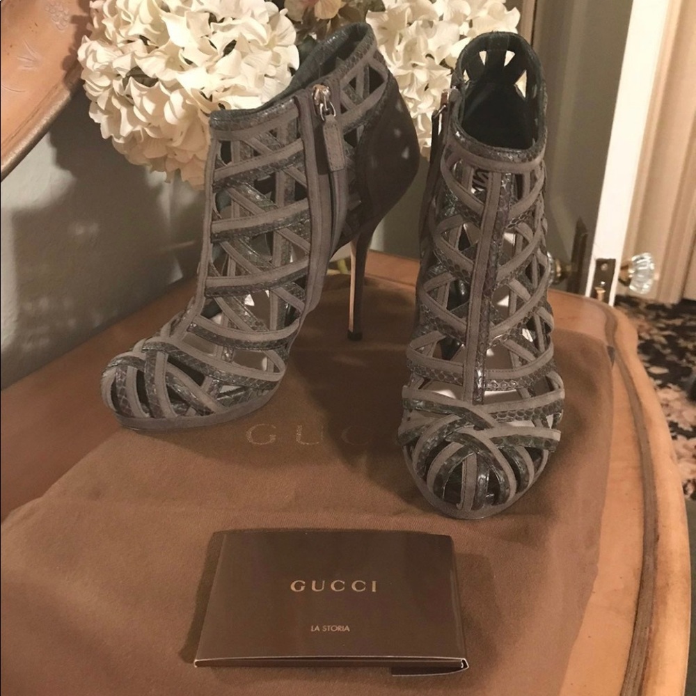 NWB Gucci Sofia Rey cage booties. - Picture 2 of 10